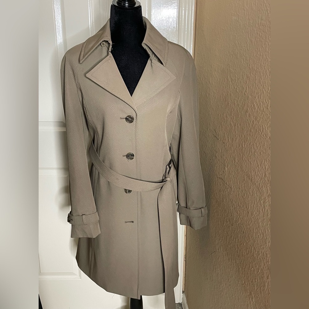 Women’s Orvis small Herringbone trench Coat​​​​​​​​​​​​​ - Picture 4 of 11